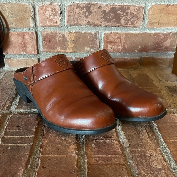 Ariat Slingback Mule Leathers Shoes - Picture 1 of 10